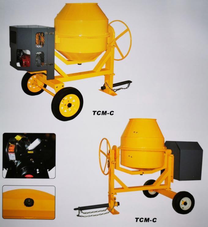 Benzynowy mieszalnik cementu typu cylindrów Semi Dry 350L zasilany gazem mieszalnik cementu 0
