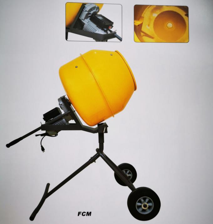 160L Mini Betoniarka Żółta Mieszarka Cementu 0