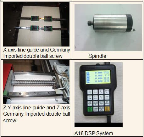 Leadshine Drive Frezarka do drewna Wysokość 300 mm Maszyna do rzeźbienia cnc 1