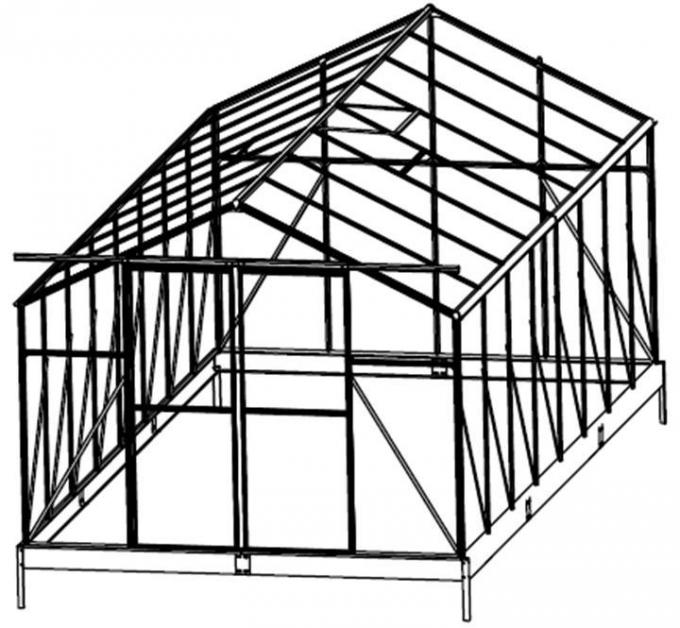 5cm narzędzia ogrodowe Spire Garden aluminiowa rama Solar Green House 6