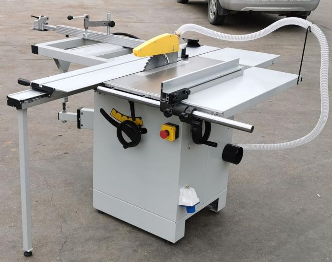 Elektryczna piła stołowa 240 V Precyzyjna przesuwna piła stołowa z automatycznym smarowaniem 250 mm 0