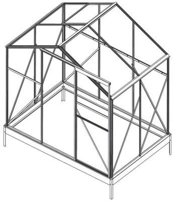 5cm narzędzia ogrodowe Spire Garden aluminiowa rama Solar Green House