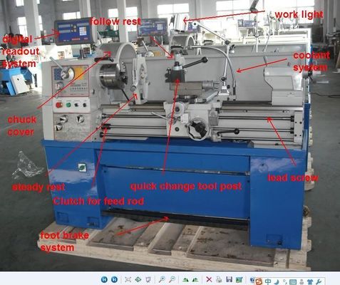 Mechaniczna precyzyjna tokarka stołowa do metalu 1000 mm Nowy stan